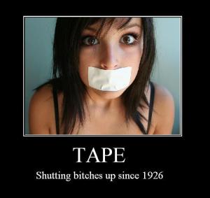 Silencing women and degrading them at the same time - it's not funny at all.